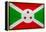 Burundi Flag Design with Wood Patterning - Flags of the World Series-Philippe Hugonnard-Framed Stretched Canvas