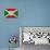 Burundi Flag Design with Wood Patterning - Flags of the World Series-Philippe Hugonnard-Premium Giclee Print displayed on a wall