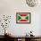 Burundi Flag Design with Wood Patterning - Flags of the World Series-Philippe Hugonnard-Framed Premium Giclee Print displayed on a wall