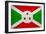 Burundi Flag Design with Wood Patterning - Flags of the World Series-Philippe Hugonnard-Framed Premium Giclee Print