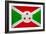Burundi Flag Design with Wood Patterning - Flags of the World Series-Philippe Hugonnard-Framed Premium Giclee Print