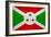 Burundi Flag Design with Wood Patterning - Flags of the World Series-Philippe Hugonnard-Framed Premium Giclee Print