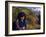 Burusho Girl Returns Home with Fodder for Her Livestock in the Hunza Valley-Amar Grover-Framed Photographic Print