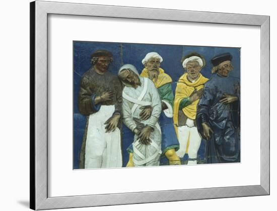 Bury Dead, Scene from Seven Works of Mercy-Santi Buglioni-Framed Giclee Print