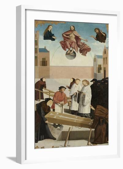 Burying the Dead from The Seven Works of Mercy, 1504-Master of Alkmaar-Framed Giclee Print