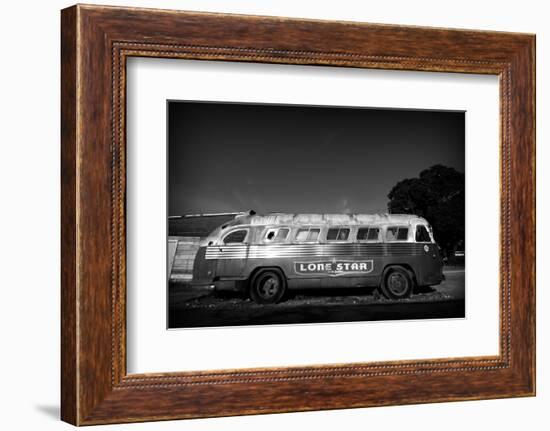 Bus 1 BW-John Gusky-Framed Photographic Print