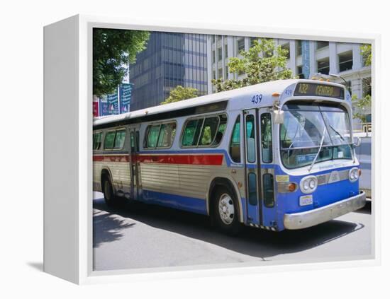 Bus, Downtown San Diego, California, USA-Fraser Hall-Framed Premier Image Canvas