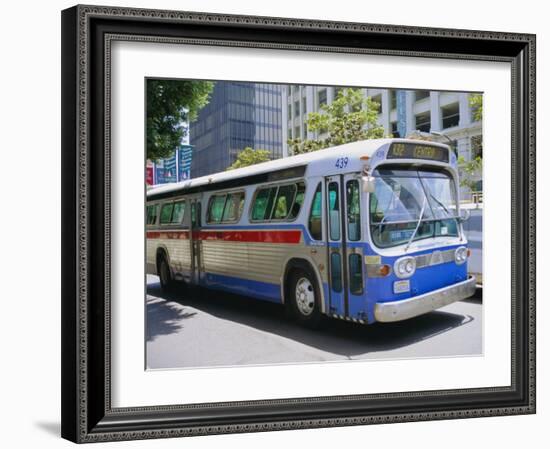 Bus, Downtown San Diego, California, USA-Fraser Hall-Framed Photographic Print