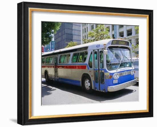 Bus, Downtown San Diego, California, USA-Fraser Hall-Framed Photographic Print