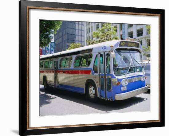 Bus, Downtown San Diego, California, USA-Fraser Hall-Framed Photographic Print