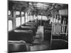 Bus Driver on Empty Bus During Boycotting by African Americans-null-Mounted Photographic Print