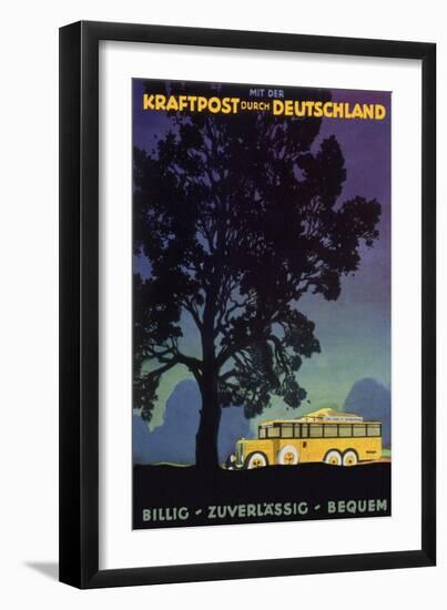 Bus in Country, 1931-Jupp Wiertz-Framed Giclee Print