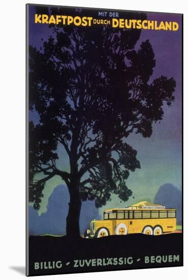 Bus in Country, 1931-Jupp Wiertz-Mounted Giclee Print