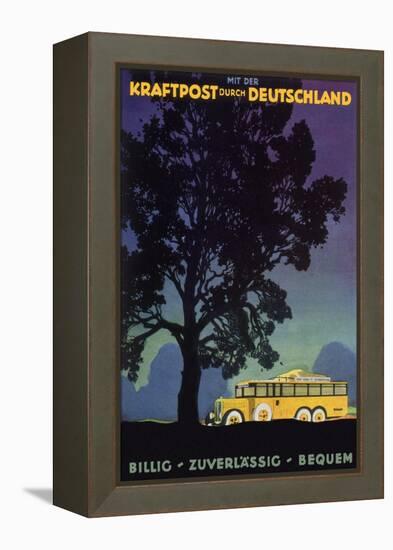 Bus in Country, 1931-Jupp Wiertz-Framed Premier Image Canvas