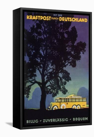 Bus in Country, 1931-Jupp Wiertz-Framed Premier Image Canvas