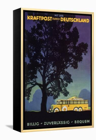 Bus in Country, 1931-Jupp Wiertz-Framed Premier Image Canvas