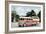 Bus in Front of Capitol Building-null-Framed Art Print