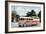 Bus in Front of Capitol Building-null-Framed Art Print