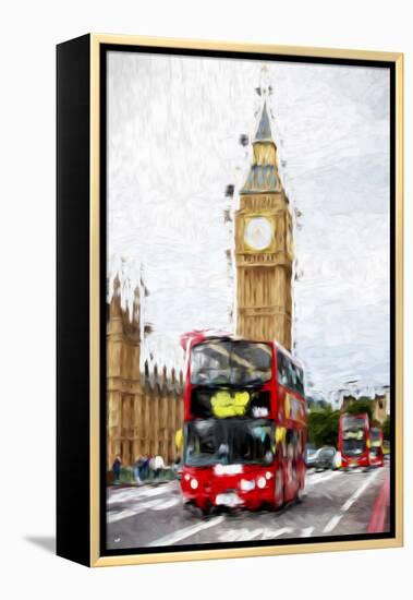 Bus Lane - In the Style of Oil Painting-Philippe Hugonnard-Framed Premier Image Canvas