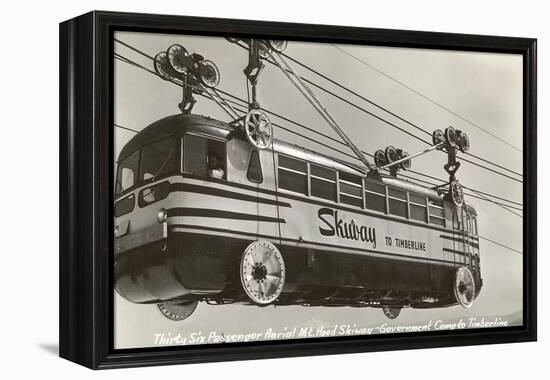 Bus-Like Tramway to Mt. Hood, Oregon-null-Framed Stretched Canvas