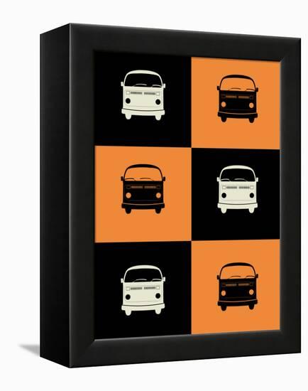 Bus Poster-NaxArt-Framed Stretched Canvas