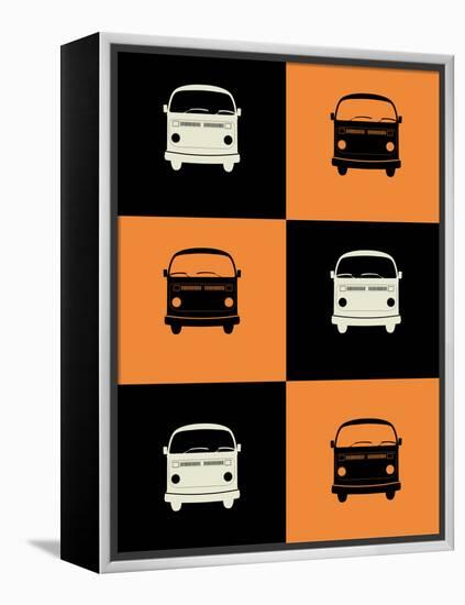 Bus Poster-NaxArt-Framed Stretched Canvas