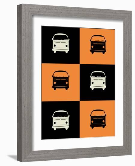 Bus Poster-NaxArt-Framed Art Print