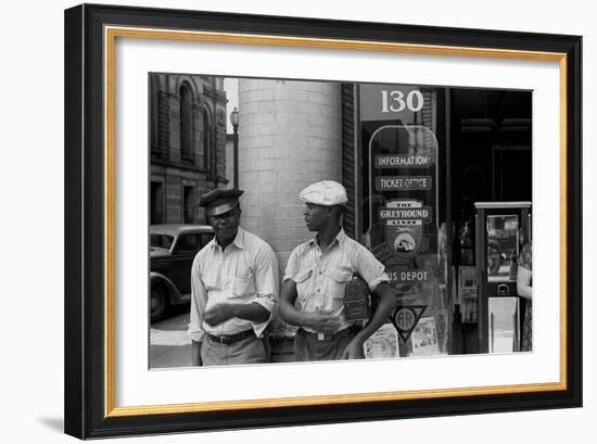 Bus station at Marion, Ohio, 1938-Ben Shahn-Framed Photographic Print