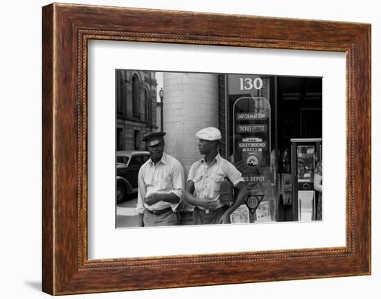 Bus station at Marion, Ohio, 1938-Ben Shahn-Framed Photographic Print