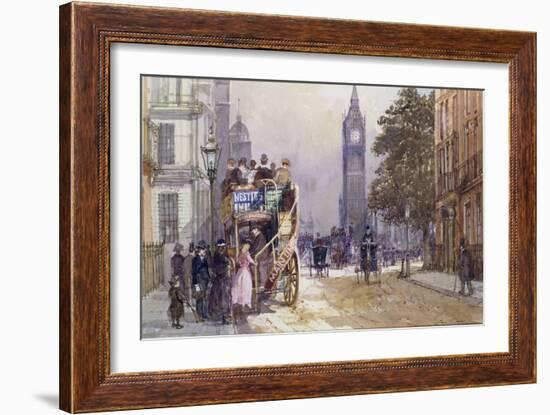 Bus Stop, Great George Street-John Sutton-Framed Giclee Print