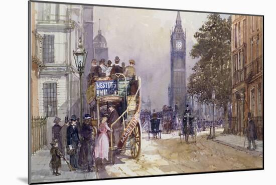 Bus Stop, Great George Street-John Sutton-Mounted Giclee Print