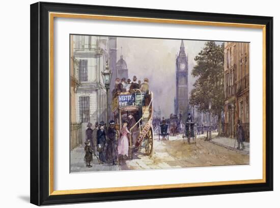 Bus Stop, Great George Street-John Sutton-Framed Giclee Print