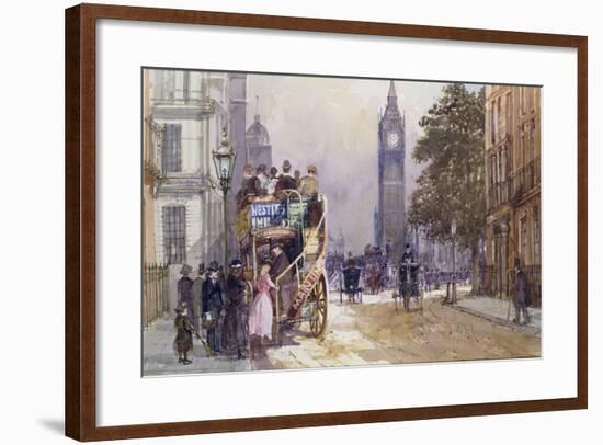 Bus Stop, Great George Street-John Sutton-Framed Giclee Print