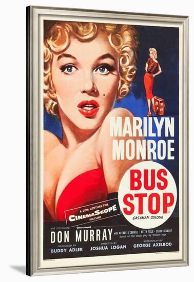 Bus Stop, Marilyn Monroe on US poster art, 1956-null-Framed Poster