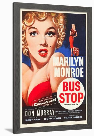 Bus Stop, Marilyn Monroe on US poster art, 1956-null-Framed Poster