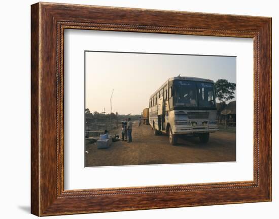 Bus Stop Near Guayaraerin, Bolivia, South America-Mark Chivers-Framed Photographic Print