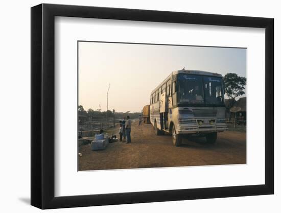 Bus Stop Near Guayaraerin, Bolivia, South America-Mark Chivers-Framed Photographic Print