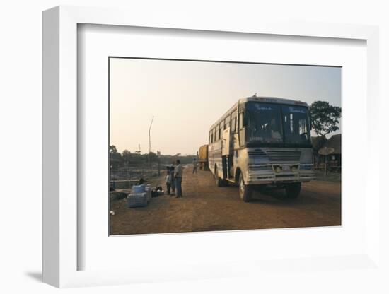 Bus Stop Near Guayaraerin, Bolivia, South America-Mark Chivers-Framed Photographic Print