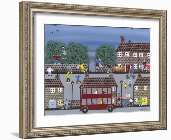 Bus Stop-Gordon Barker-Framed Giclee Print