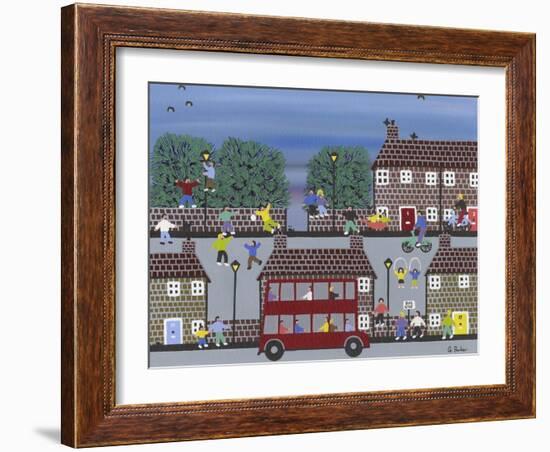 Bus Stop-Gordon Barker-Framed Giclee Print