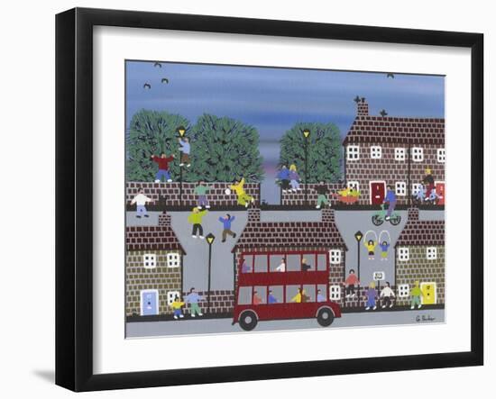 Bus Stop-Gordon Barker-Framed Giclee Print