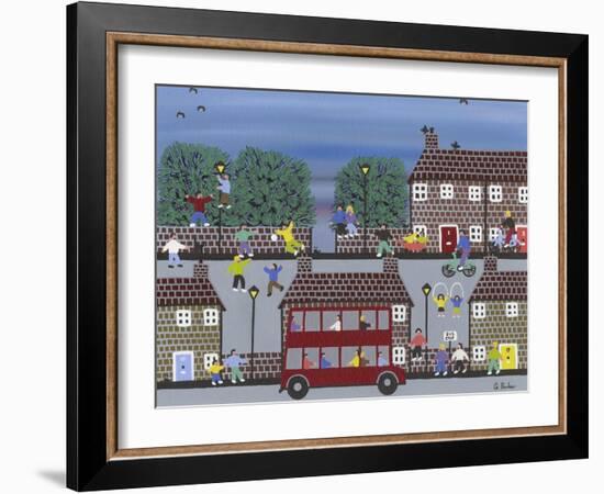 Bus Stop-Gordon Barker-Framed Giclee Print