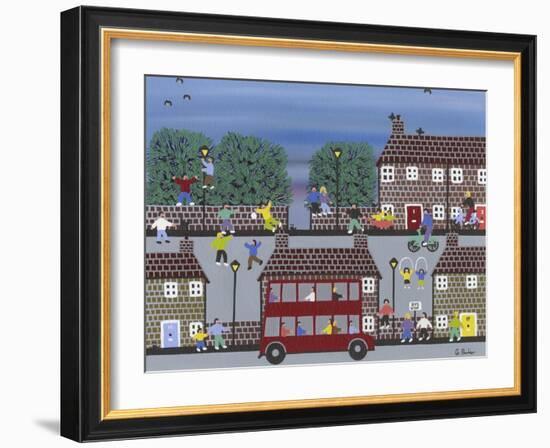 Bus Stop-Gordon Barker-Framed Giclee Print