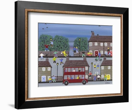 Bus Stop-Gordon Barker-Framed Giclee Print