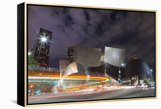 Bus Streak Disney Concert Hall-Chris Moyer-Framed Premier Image Canvas
