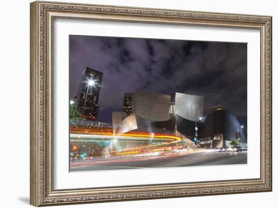 Bus Streak Disney Concert Hall-Chris Moyer-Framed Premium Photographic Print