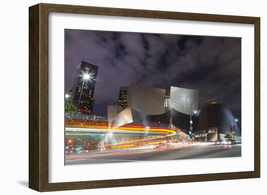 Bus Streak Disney Concert Hall-Chris Moyer-Framed Premium Photographic Print