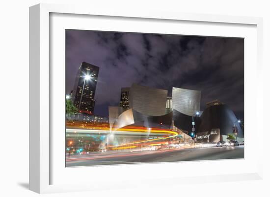 Bus Streak Disney Concert Hall-Chris Moyer-Framed Premium Photographic Print