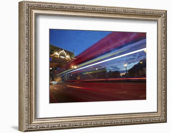 Bus Tower Bridge-Sebastien Lory-Framed Photographic Print