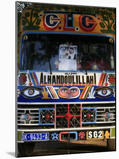 Bus with Religious Signs, Senegal, West Africa, Africa-Godong-Mounted Photographic Print